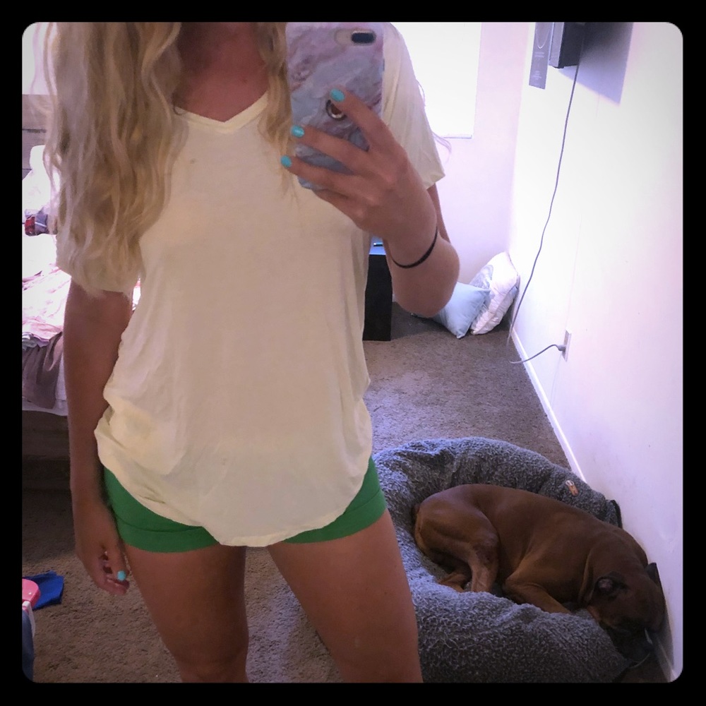Yellow and purple soft and sexy t American eagle